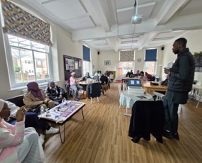 Across Health Creator delivering diabetes session