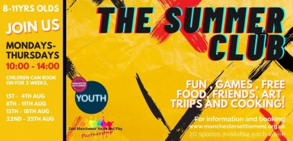 Poster for summer club Poster for summer club